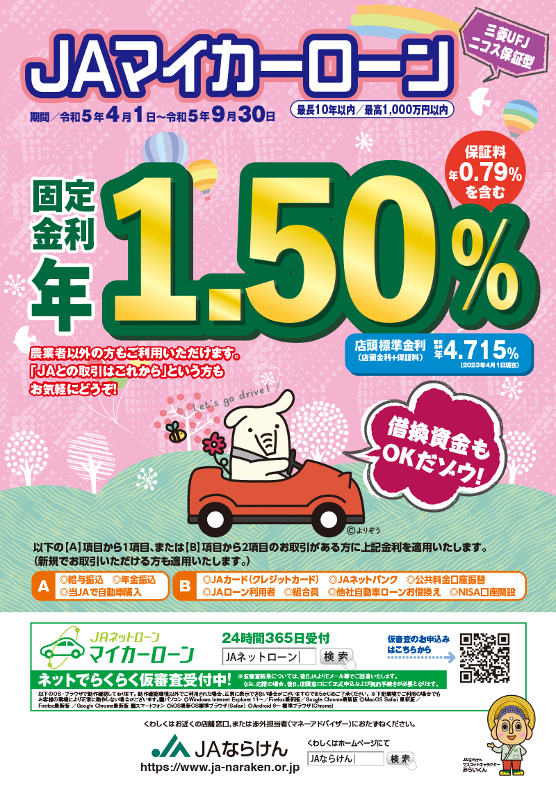 ＪＡマイカーローン